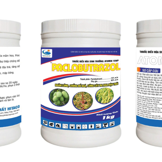 HỦ ATOMIN 15WP - 1KG - PACLOBUTRAZOL - HITACO 3d